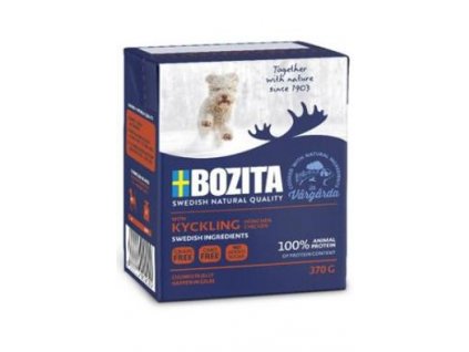 Bozita Dog kousky v želé s kuřecím masem 370 g PRODEJ PO BALENÍ (6 ks)