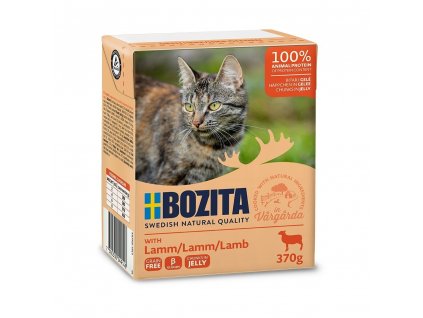 0025479 bozita cat kousky v zele s jehnecim kapsicka 370 g