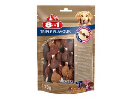 Pochoutka 8in1 Triple Flavour skewers (6ks)