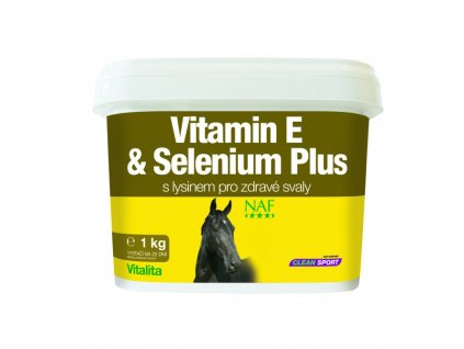 Vitamin E and Selenium plus, vitamín E a selen pro správnou funkci svalů koní v zátěži, kyblík 2,5 kg