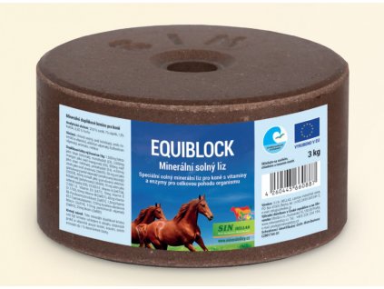 Equiblok, minerální solný liz pro koně s vitamíny a enzymy, Balení 3 kg