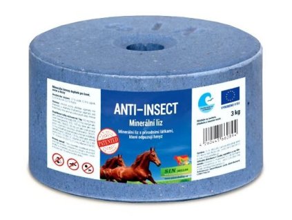 Anti Insect, minerální liz s přírodními látkami, které odpuzují hmyz, Balení 3 kg