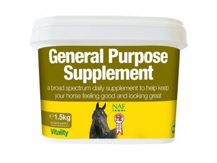 General Supplement, kompletní vitamínovo-minerální krmný doplněk pro koně, kyblík 1,5 kg