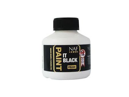 Paint it - černý a bezbarvý  lak na kopyta, Black (černý) lahvička 250ml