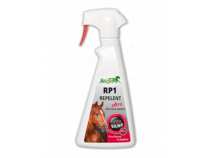 Repelent RP1 Ultra - Ultrasilný sprej pro koně a jezdce, láhev s rozprašovačem 500ml