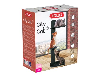 Škrabadlo CITY CAT 3 šedá velká kočka Zolux