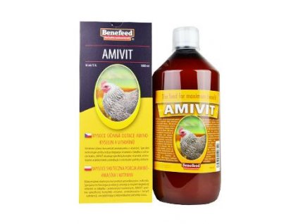 Amivit D drůbež 1l doplnění vitamínů, minerálích látek a podpoření imunitního systému a zdraví.
