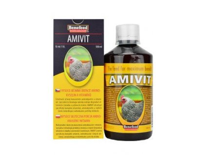Amivit D drůbež 500ml doplnění vitamínů, minerálích látek a podpoření imunitního systému a zdraví.