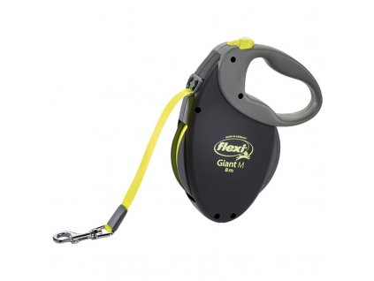 Vodítko FLEXI Giant M 8m/25kg Pásek neon