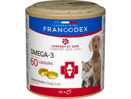 Francodex Omega 3 Capsules pes, kočka 60tbl