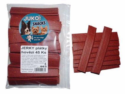 Jerky plátky Hovězí JUKO Snacks (45 ks)