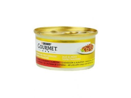 Gourmet Gold konz. kočka pašt. duš.hov.a kuře 85g