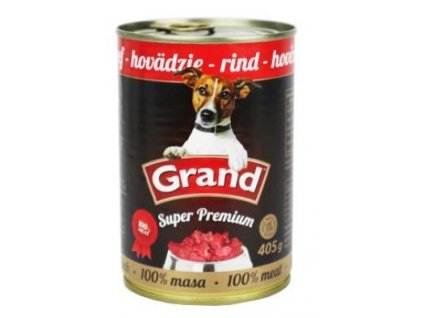 GRAND konz. Superpremium pes hovězí 405g