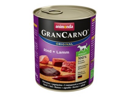 Animonda pes GRANCARNO konz. ADULT hovězí/jehněčí 800g