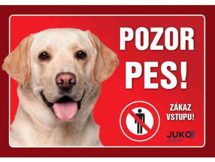 Cedulka plast LABRADOR žlutý