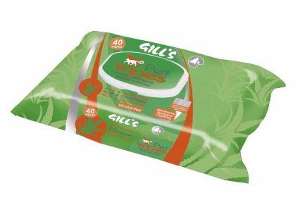 GILLS vlhčené ubrousky Aloe vera (40 ks)