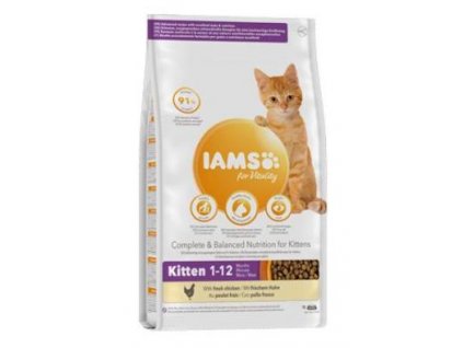 Iams Cat Kitten Chicken 10kg granule krmivo pro koťata