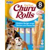 Churu Dog Rolls Chicken wraps Chicken&Cheese 8x12g