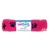 Vetbed protiskluz Drybed Růžová černé a bílé packy DELUXE pelech pro psy a kočky