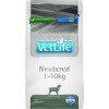 Vet Life Natural DOG Neutered 1 10kg 2kg