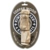 Hračka pes 4Elements Coffee Wood dřevo XL Kiwi