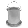 Napájecí kovový kbelík pro drůbež 15 l