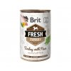 Brit Fresh Dog konz Turkey with Peas 400g