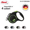 Flexi Vodítko Black Design S pásek 5m černo-zelené