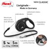Vodítko FLEXI Classic New S lanko 5m/12kg černá
