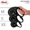 Flexi Vodítko Classic S lanko 5m černé