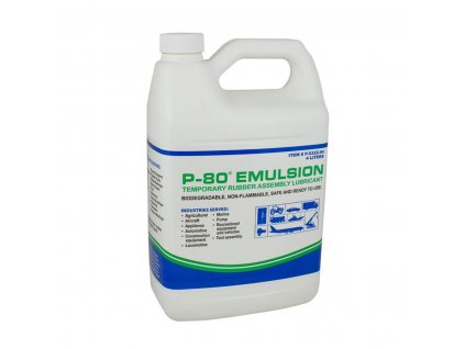 p80 emulsion temporary rubber assembly lubricant