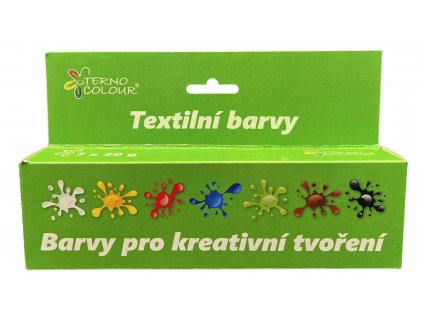 Textilní sada 7x20g barva