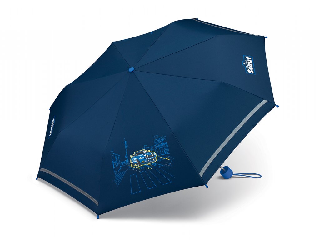 Scout POLICEJNÍ AUTO chlapecký skládací deštník - Značkové deštníky