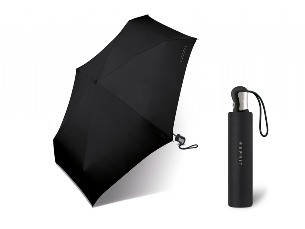 ESPRIT Black Mini plně automatický skládací deštník - Značkové deštníky