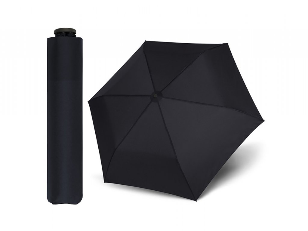Doppler Zero99 černý unisex ultralehký skládací mini deštník