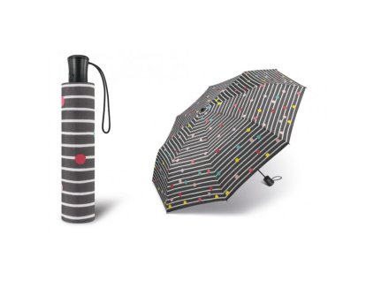 automaticky destnik happy rain bikiny dots sivý