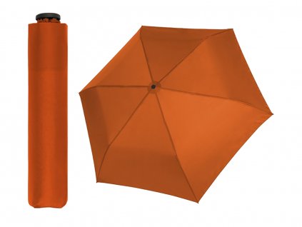 Doppler Zero 99 oranžový ultralehký skládací mini deštník do kabelky