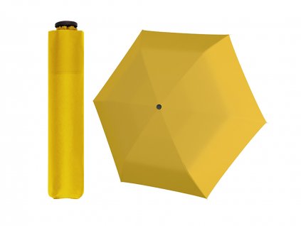 Doppler Zero 99 žlutý ultralehký skládací mini deštník do kabelky