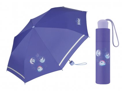 Scout LILA LUNA dívčí reflexní skládací deštník  + zdarma pláštěnka při nákupu nad 1 000 Kč