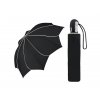 Dámský deštník Pierre Cardin Sunflower v černé barvě s bílým lemem