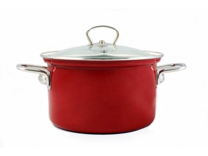 Belis/Sfinx Smaltovaný hrnec Eco-ceramic, průměr 24 cm, objem 6,1 litrů , síla plechu 1,2 mm