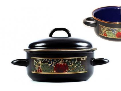 Smaltovaný rendlík Belis/Sfinx Gold, 18 cm, 1,5 l