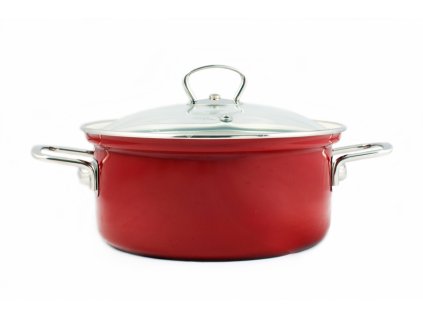 Belis/Sfinx Smaltovaný rendlík Eco-ceramic, průměr 24 cm, objem 4,5 litrů, síla plechu 1,2 mm