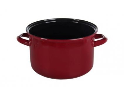 Belis/Sfinx Smaltovaný hrnec Standard - Bordo, průměr 24 cm, objem 6,1 litrů, síla plechu 1,2 mm