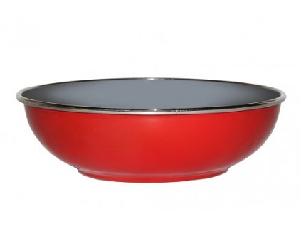 Belis/Sfinx Červená servírovací a zapékací miska, průměr 26 cm, síla plechu 1,2 mm