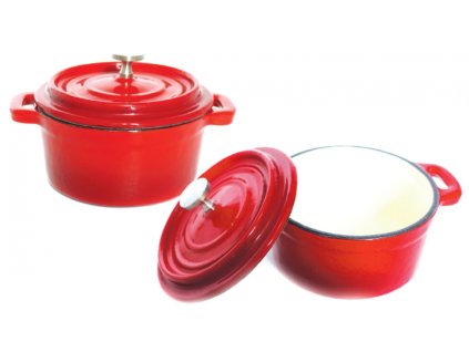 Belis/Sfinx Smaltovaný, litinový hrnec Queen line, průměr 10 cm, objem 0,25 litrů