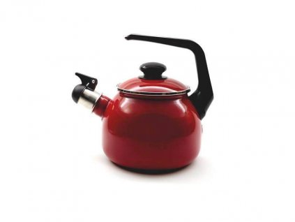 Smaltovaný čajník Belis/Sfinx, bordo, 2,5 l