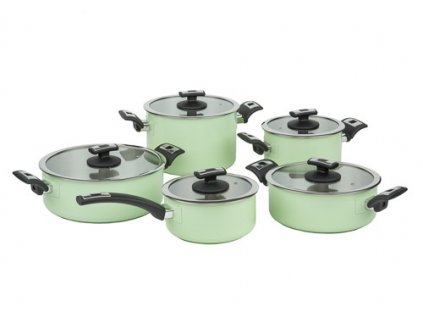 KOLIMAX COMFORT GREEN sada nádobí 10 dílů