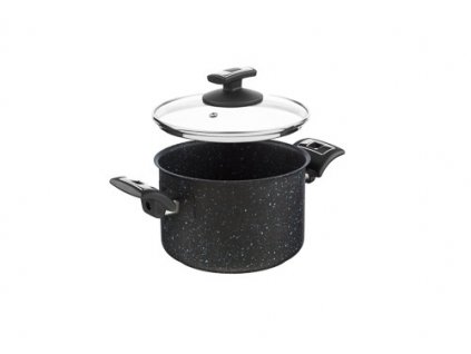 KOLIMAX BLACK GRANITEC hrnec s poklicí 18cm 3,0l