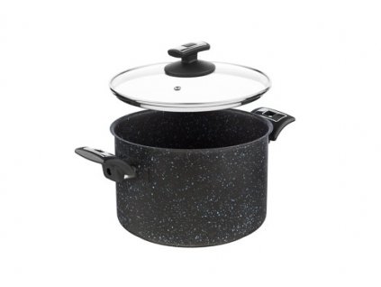 KOLIMAX BLACK GRANITEC hrnec s poklicí 22cm 5,5l